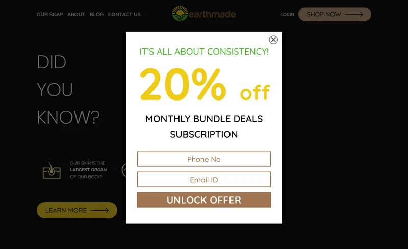 EarthMade Products Website