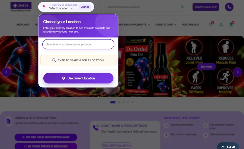 EMEDS Health Website