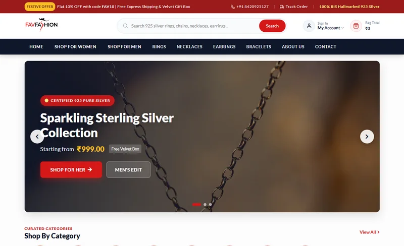 FavFashion Store Website