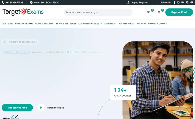 TargetExams Website