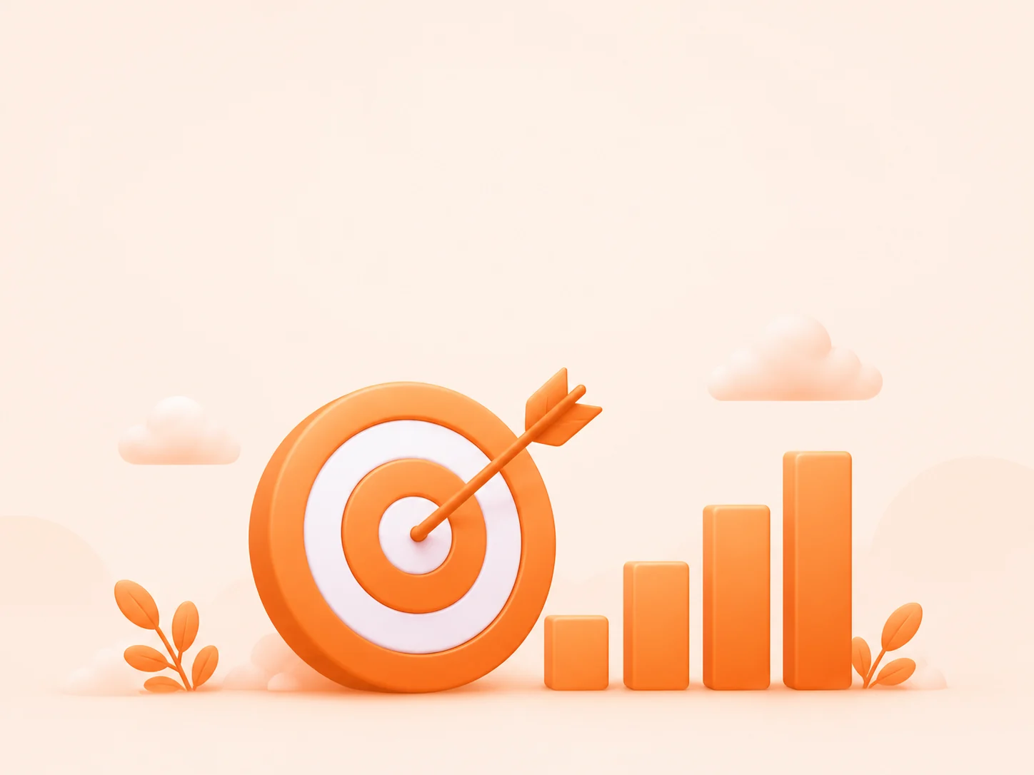 Target and growth chart representing our target